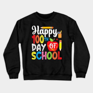 100 Days Of School Teacher And Student Crewneck Sweatshirt